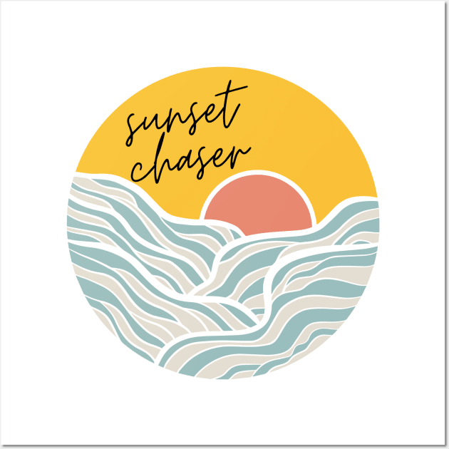 Sunset chaser Wall Art by kennaplate